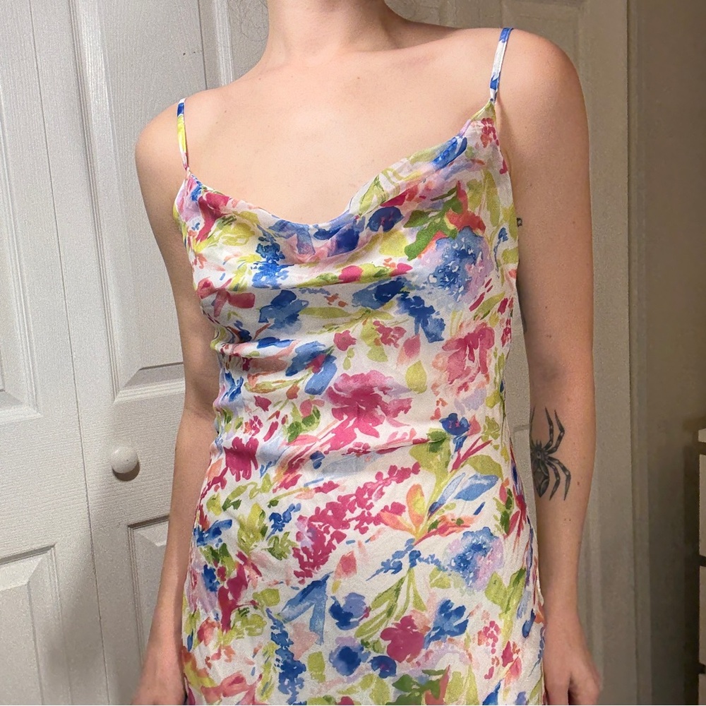 Floral Spaghetti Strap Dress A&F